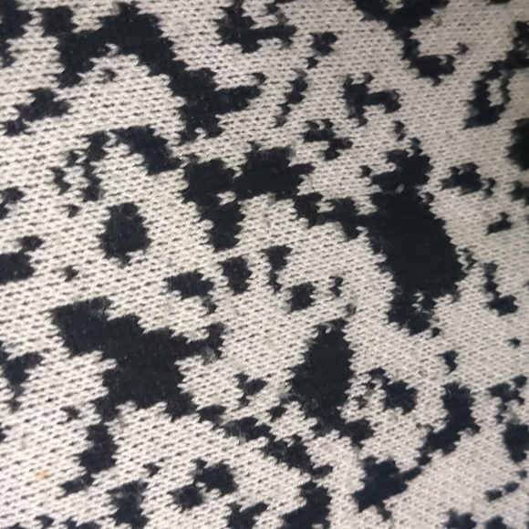 LAVENA* size L long sleeve button front funky hem sweater tunic blouse top - Picture 10 of 11